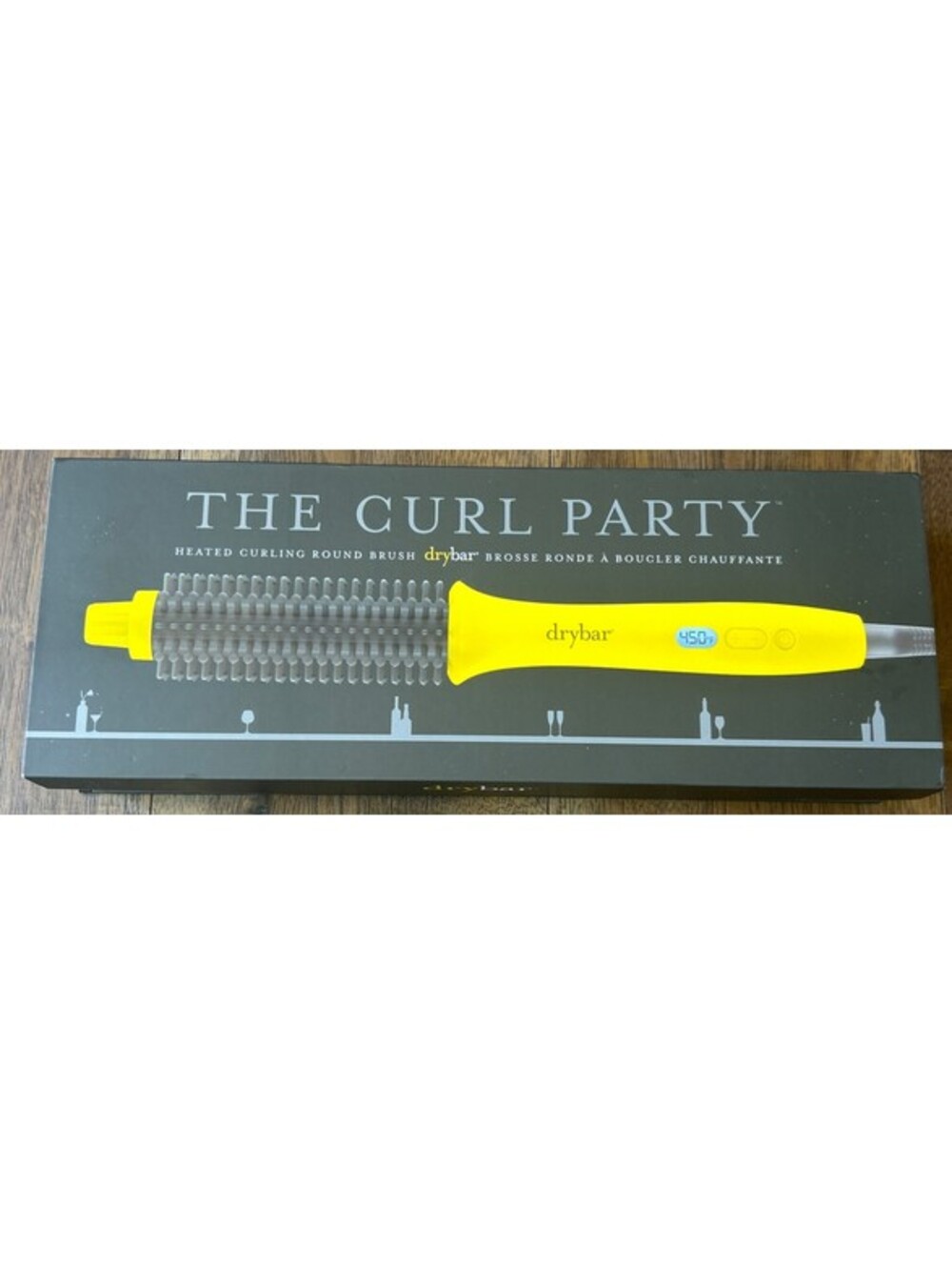 Drybar The Curl Party Heated Curling Yellow Round Brush 1 Pc New Ceramic Barrel